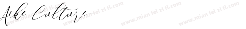 Aike Culture字体转换
